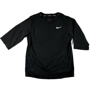 Nike Men's windbreaker 3/4 Sleeve Hot Baseball Jacket  w/ pockets M